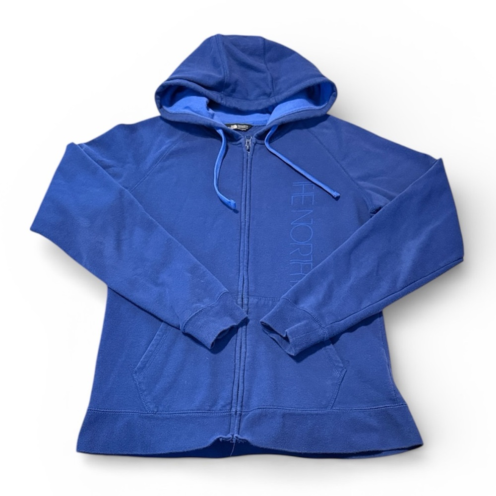 The North Face Royal Blue Full-Zip Hoodie size large